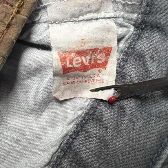 Vintage Levi's 501 Jeans Women's Size 5 (23x30) Gray USA Made 80's Button Fly - Picture 3 of 14
